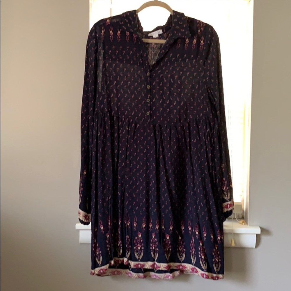 Navy blue/burgundy tunic or dress